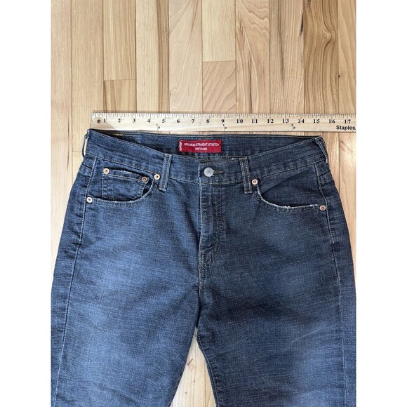 Levi’s 505 Lower Rise Straight Leg Size 10 MIS M Womens Black Denim - Picture 7 of 10